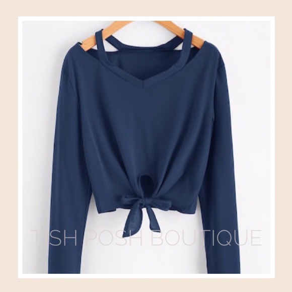 Tops - Amayra Cropped Long Sleeve Tee